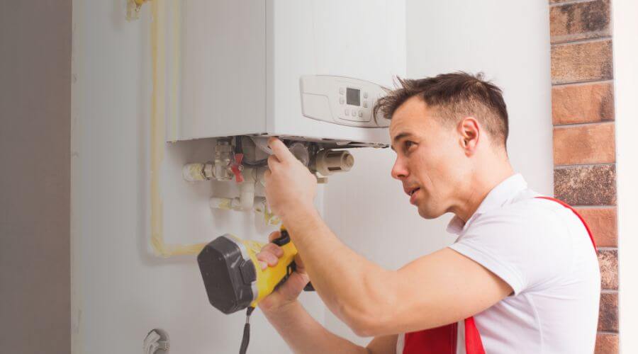 Local tankless water heater installation in Warren, MA